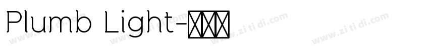 Plumb Light字体转换